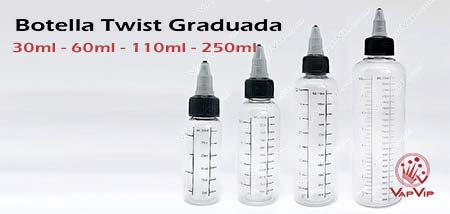 Botella Twist Graduada para mezclar tus líquidos de vapeo